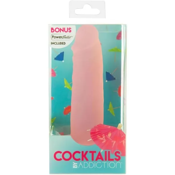 Addiction Cocktails - dildo med sugekop (fersken)