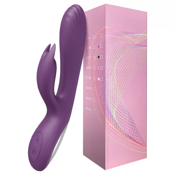 AlvUp - G-punkt vibrator med kaninører - silikon - lilla