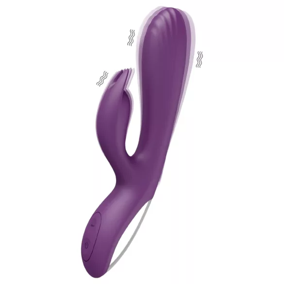AlvUp - G-punkt vibrator med kaninører - silikon - lilla