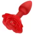 Rose Plug - analvibrator med fjernbetjening - genopladelig - rød