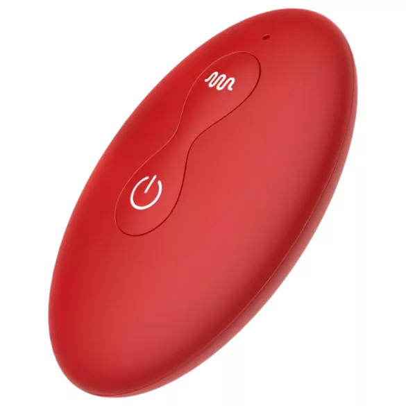 Rose Plug - analvibrator med fjernbetjening - genopladelig - rød