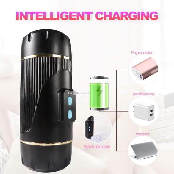 Lonely - mund og kunstig skede masturbator (natur-sort)