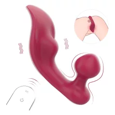 Sex HD Chomper - klitoris og anal vibrator - rød