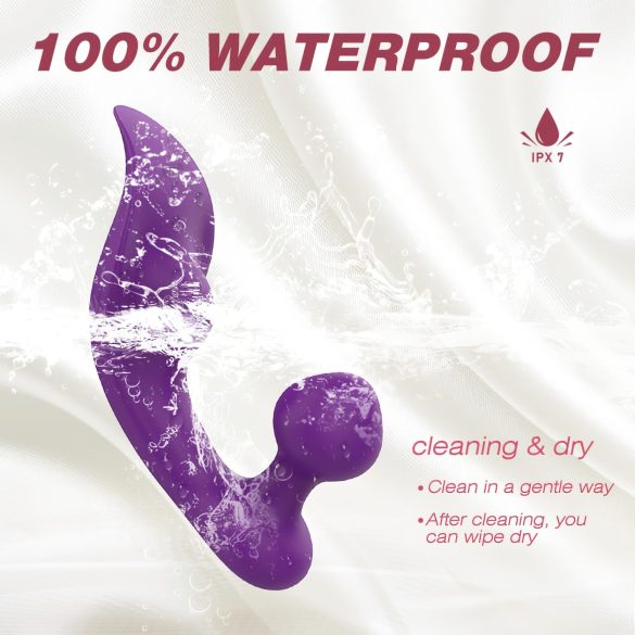 Sex HD Chomper - vandtæt klitoris- og analvibrator - lilla