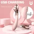 Sex HD - genopladelig, vandtæt vibrator og pirringshjul (pink)