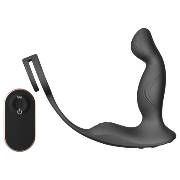 Sex HD Virgil - prostata & penisring vibrator (sort)