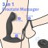 Sex HD Virgil - prostata & penisring vibrator (sort)