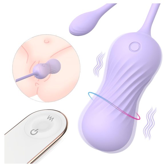 Sex HD Twist: lila vibrerende æg