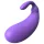 Sex HD - vibrerende æg - aubergineformet - lilla