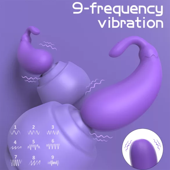 Sex HD - vibrerende æg - aubergineformet - lilla