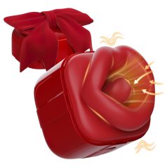   SEX HD Lovely Kiss - klitorisvibrator med sugefunktion - rød