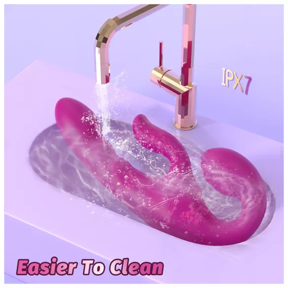 SEX HD Co-op Bliss - strap-on klitorisvibrator med arm - silicone lilla