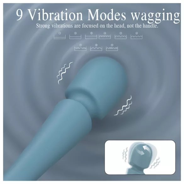 SEX HD Dancer - vibrator massager - vandtæt - turkis