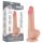 Lovetoy Sliding-Skin - dobbeltlag dildo med pung - 20cm - natur