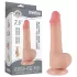 Lovetoy Sliding-Skin - dobbeltlag dildo med pung - 20cm - natur