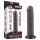 Lovetoy Sliding-Skin - realistisk dildo med sugekop - to lag - brun - 20 cm