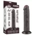 Lovetoy Sliding-Skin - realistisk dildo med sugekop - to lag - brun - 20 cm