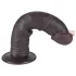 Lovetoy Sliding-Skin - realistisk dildo med sugekop - to lag - brun - 20 cm