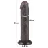 Lovetoy Sliding-Skin - realistisk dildo med sugekop - to lag - brun - 20 cm