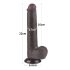 Lovetoy Sliding-Skin - dildo med sugekop - realistisk brun - 20,8cm