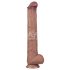 Lovetoy - dildo XXL - realistisk to lag - 36,5 cm - natur