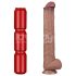 Lovetoy - dildo XXL - realistisk to lag - 36,5 cm - natur
