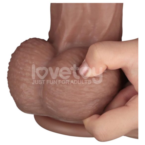Lovetoy - dildo XXL - realistisk to lag - 36,5 cm - natur