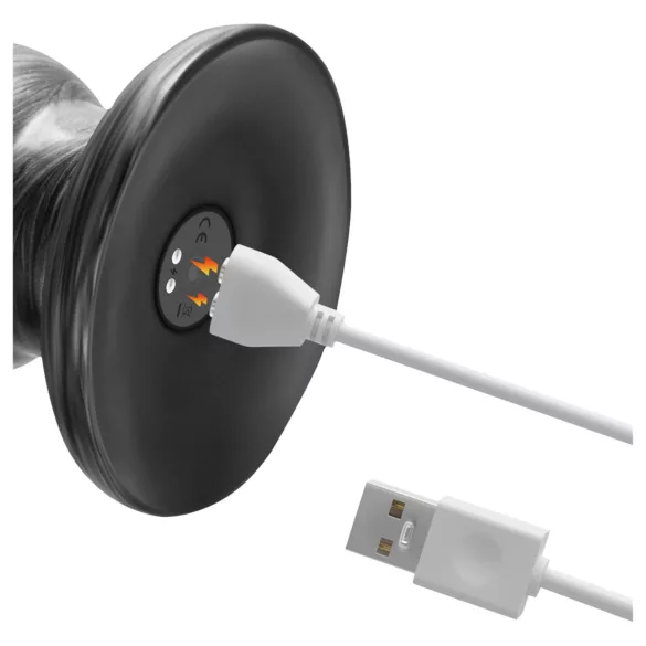 Lovetoy King Sized - stor vibrator - 32 cm - grå