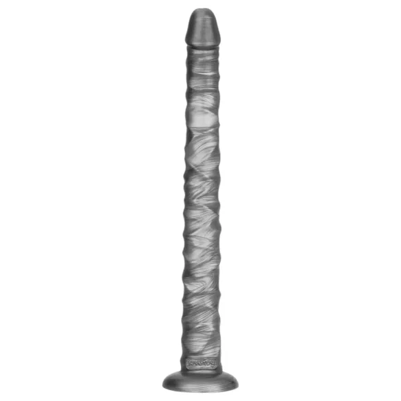 Lovetoy King Sized - stor vibrator - ekstra længde 40,5 cm - grå