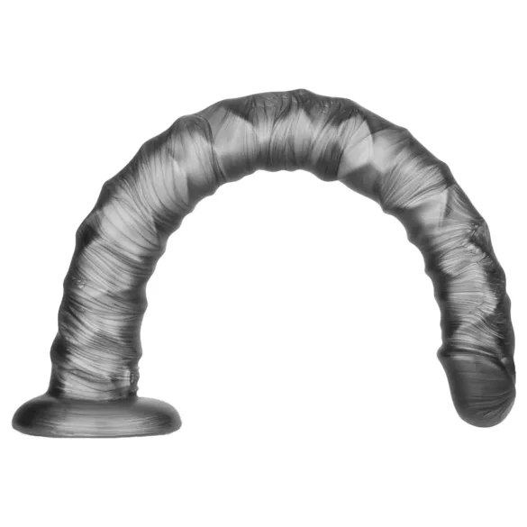 Lovetoy King Sized - stor vibrator - ekstra længde 40,5 cm - grå