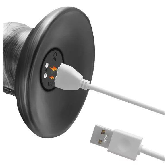 Lovetoy King Sized - stor vibrator - ekstra længde 40,5 cm - grå