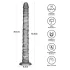Lovetoy King Sized - stor vibrator - ekstra længde 40,5 cm - grå