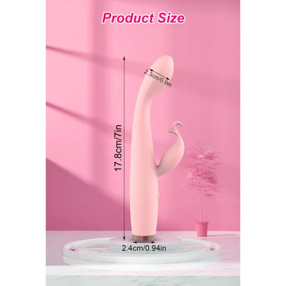 AlvUp - G-punktsvibrator med klitorisarm - pink