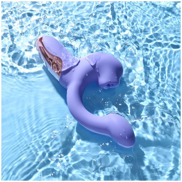 Magic Motion Magic Ponder - vibrator med klitorisarm - 2i1 silikon lilla