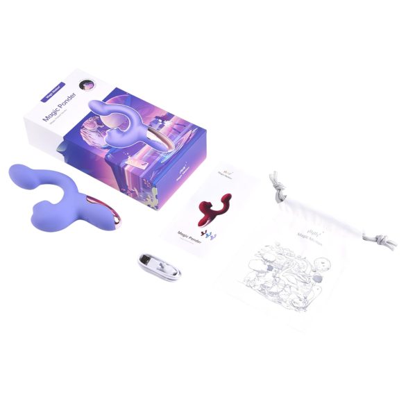 Magic Motion Magic Ponder - vibrator med klitorisarm - 2i1 silikon lilla