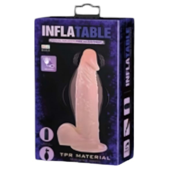 Baile Inflatable - oppustelig realistisk vibrator - natur