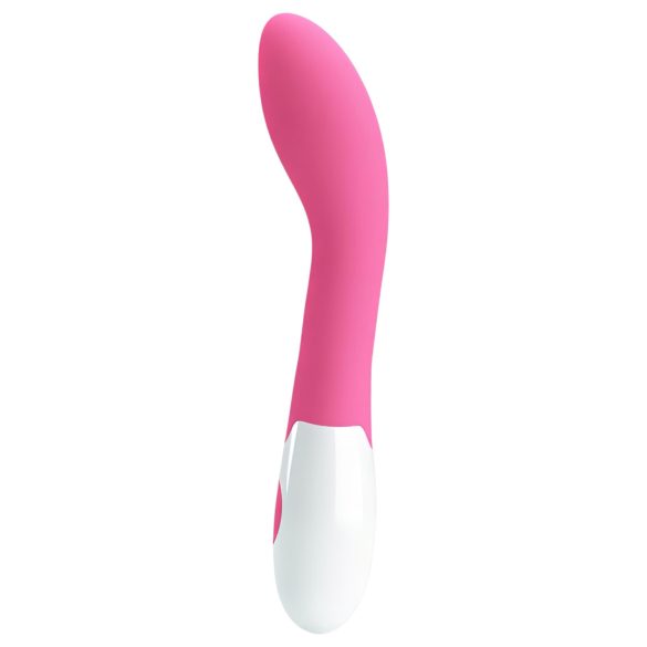 Pretty Love Bishop - vandtæt G-punkt vibrator (pink-hvid)