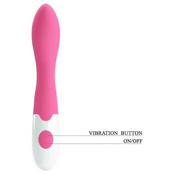 Pretty Love Bishop - vandtæt G-punkt vibrator (pink-hvid)