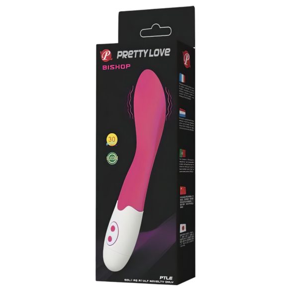 Pretty Love Bishop - vandtæt G-punkt vibrator (pink-hvid)