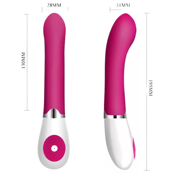 Pretty Love Daniel - G-punkt vibrator - vandtæt - pink/hvid