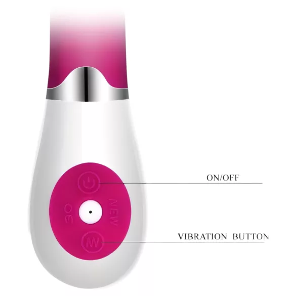 Pretty Love Daniel - G-punkt vibrator - vandtæt - pink/hvid