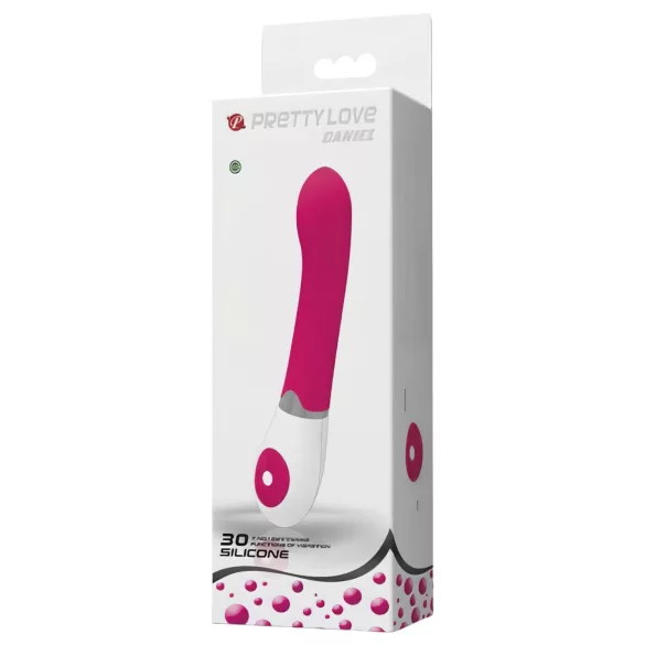 Pretty Love Daniel - G-punkt vibrator - vandtæt - pink/hvid