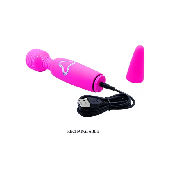 Pretty Love - wand vibrator - genopladelig massager - lilla