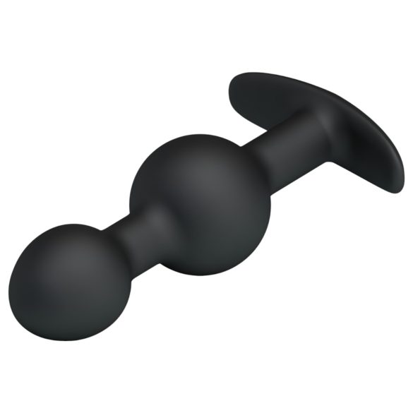 Pretty Love - analdildo med kugle indeni - silikone sort