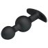 Pretty Love - analdildo med kugle indeni - silikone sort