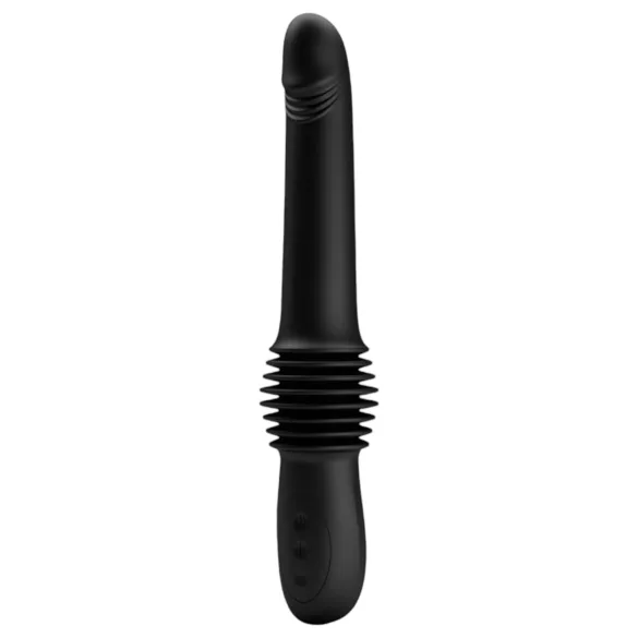 Pretty Love Pazuzu - penisvibrator med glansstimulator - sort