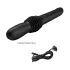 Pretty Love Pazuzu - penisvibrator med glansstimulator - sort