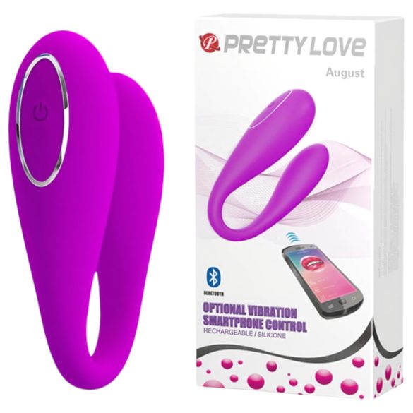 Pretty Love August - genopladelig G-punkts- og klitorisvibrator - pink