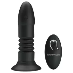 Pretty Love - anal vibrator med thrust - sort
