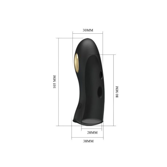 Pretty Love Marico - elektro finger vibrator - sort